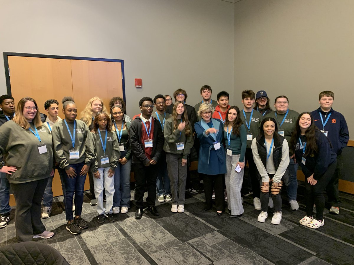 CvilleSupe's tweet photo. Attending the Livonia Youth Summit 2024 today! So honored to be a part of listening to Ss voices tell us the real deal. Proud of our Clarenceville Ss for representing our district at this important event! #CSD_AllMeansAll #Trojan_Pride https://t.co/zr1hMSPAjd