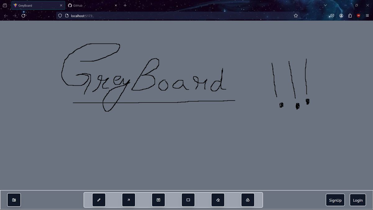 GopaljeetY's tweet photo. So ... Update On GreyBoard ✏️
Basic Design in Done. More improvements needed  
Getting an Issue with 🖋️cursor and pen, Both are not in sync when you draw something on the right side. Trying to Fix it.👾
Repository Link 🔗 - https://t.co/zZNe5e2QwN.
#opensource #coding #GreyBoard https://t.co/s3JhLKdBlK