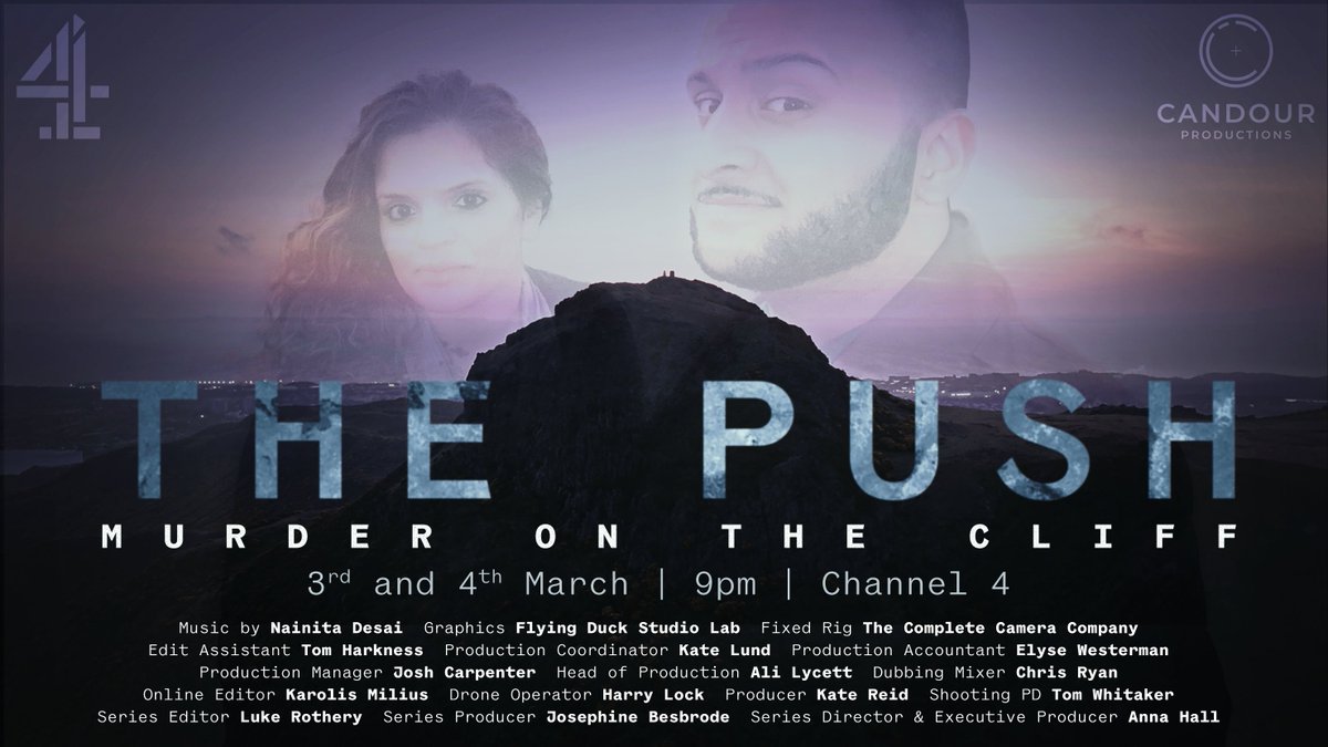CandourTV's tweet photo. Candour are so delighted to be launching The Push: Murder on the Cliff on @Channel4 on 3rd &amp; 4th March.  It’s the story of a remarkable family from Leeds fighting for justice in the courts in Scotland for the murder of their daughter, Fawziyah Javed. (1/2) https://t.co/GHDWmLihUZ