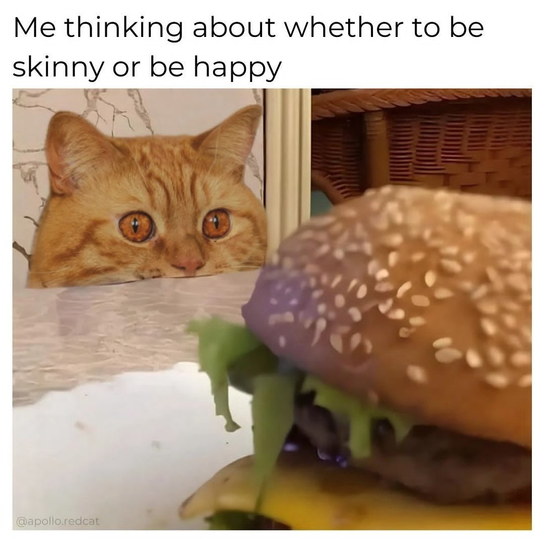 When food is life, it's hard to decide. 🥲🍔