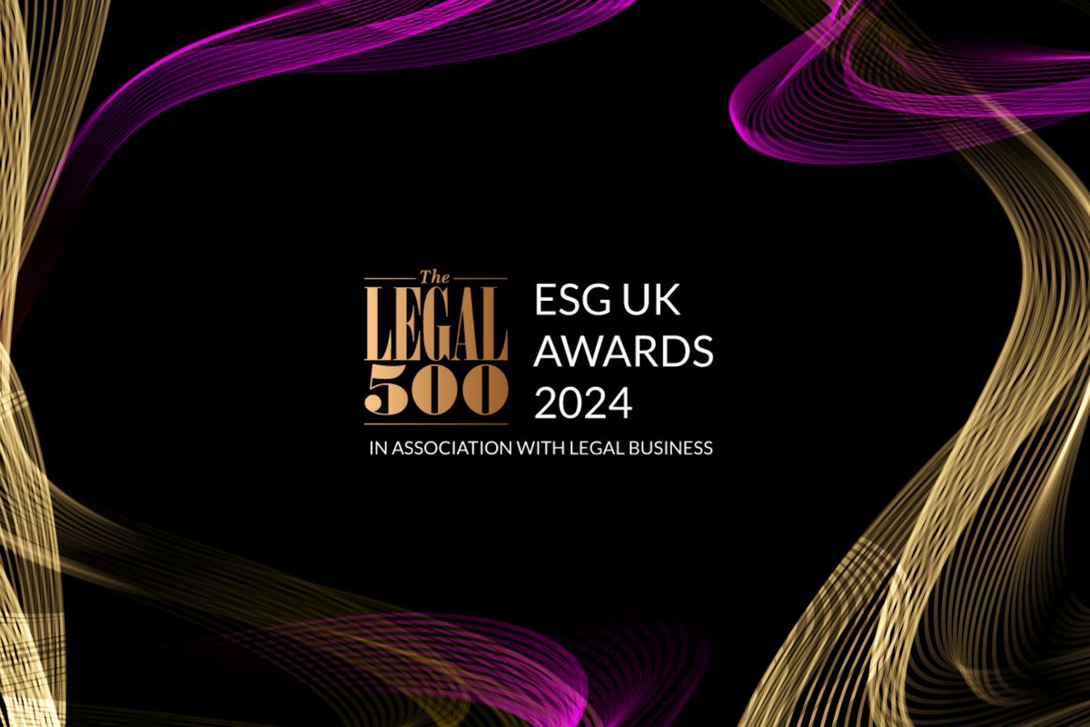 We are delighted to announce that we have been nominated for a suite of awards at @thelegal500 ESG UK Awards 2024. Find out more on our website 👉 lnkd.in/gj5ExCHU #ESG #Legal500