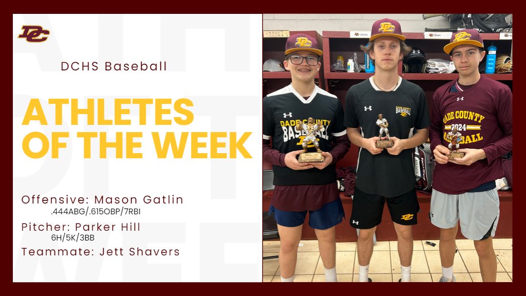Dade County High School Baseball tweet media