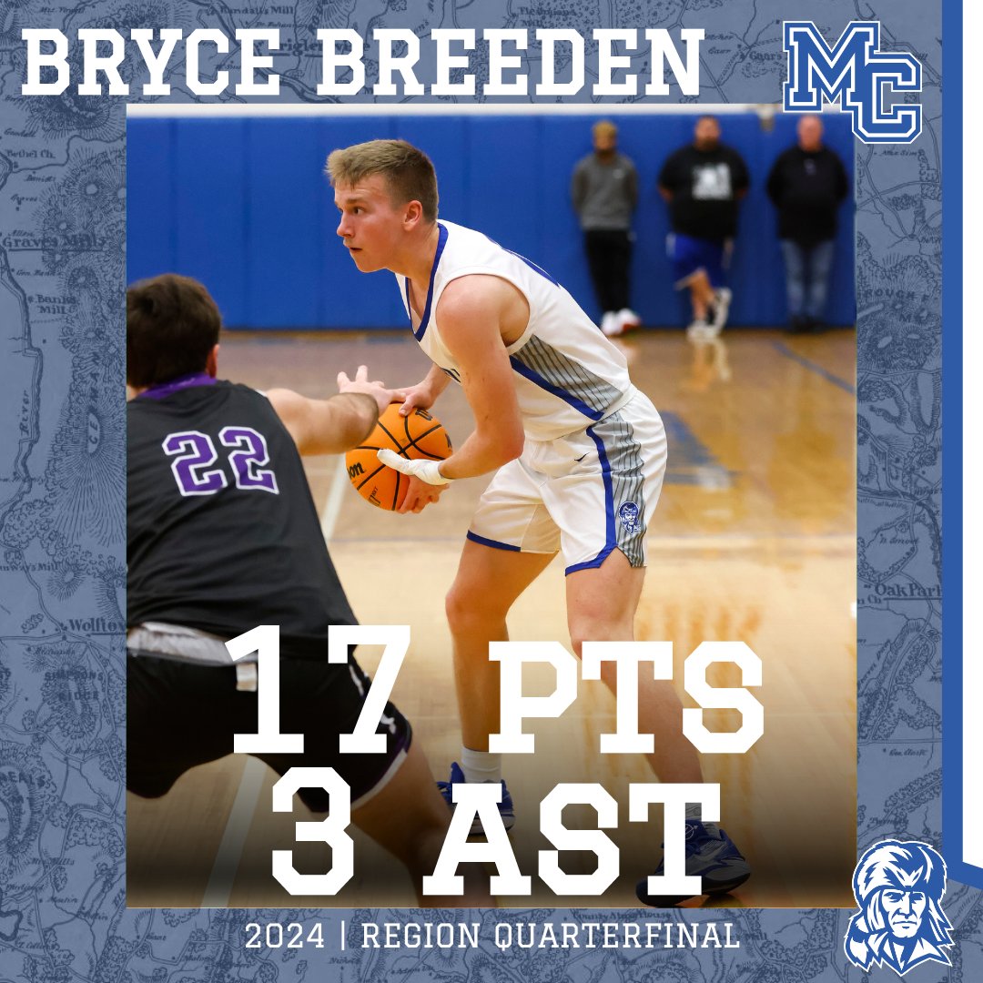 Recap of last nights Region Quarterfinal win! <a href="/maxlohr06/">Maxwell Lohr</a> also had 3 AST and <a href="/brycebreeden10/">Bryce Breeden</a> had 6 REB!
As a Team:
- 10 OREB