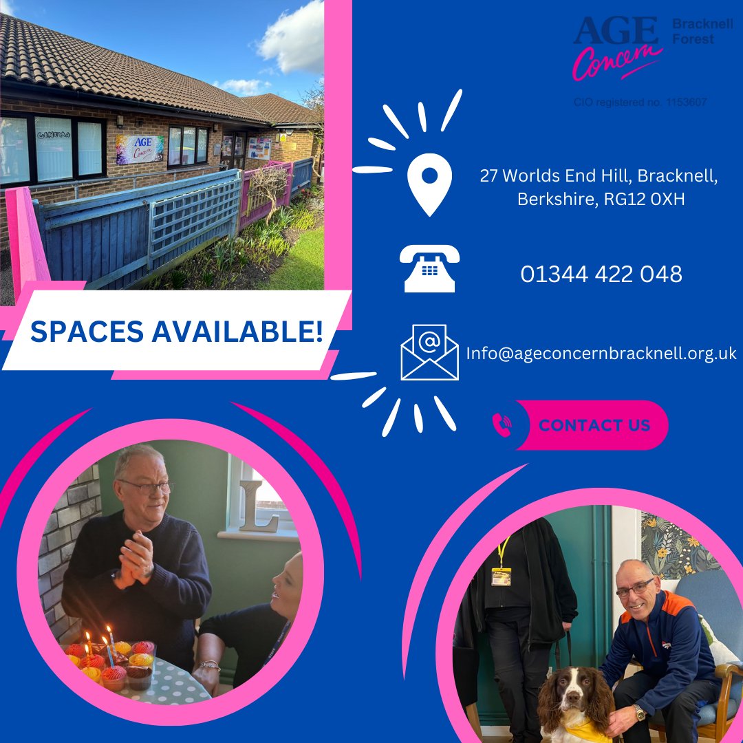 AgeConBracknell's tweet photo. 📷 Spaces available at our Day Centre for those seeking care, support, and a welcoming community. Join us in embracing a wonderful journey ahead together.
#NewYearNewConnections #CommunityCare https://t.co/FvPRupGFYq