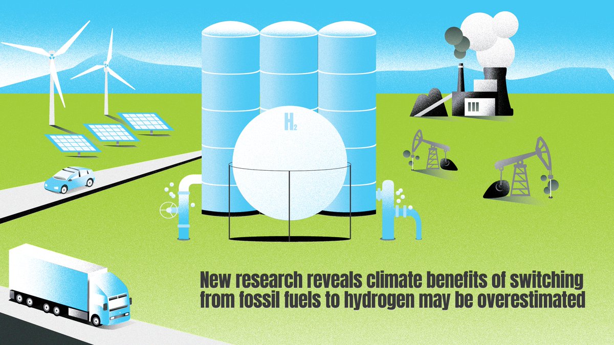 NEW STUDY: Hydrogen could have a much bigger climate impact than most estimates 🚩🚩🚩 

"It's important to get the emissions accounting right," says lead author @Tianyi_Sun_. Read more here ➡️ edf.org/media/hydrogen…