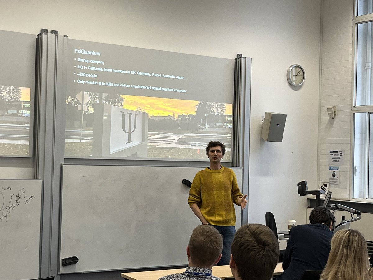 Peter Haynes (@peterdhaynes) on Twitter photo Great to welcome back Terry Rudolph of <a href="/PsiQuantum/">PsiQuantum</a> to speak at the <a href="/QuantumImperial/">Imperial QuEST</a> entrepreneurship masterclass for early career researchers. Great to welcome back Terry Rudolph of <a href="/PsiQuantum/">PsiQuantum</a> to speak at the <a href="/QuantumImperial/">Imperial QuEST</a> entrepreneurship masterclass for early career researchers.