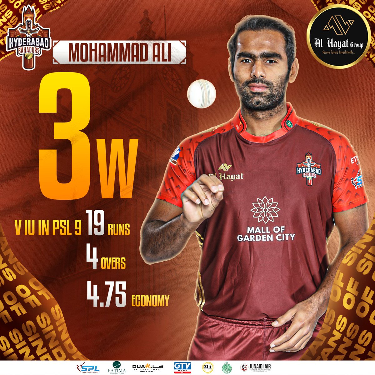 Mohammad Ali a.k.a Daisy 🌼

Impactful and precise bowling performance by Mohammad Ali 👌🎯

#TitansOfSindh | #AlHayatGroup | #ZBKSPL