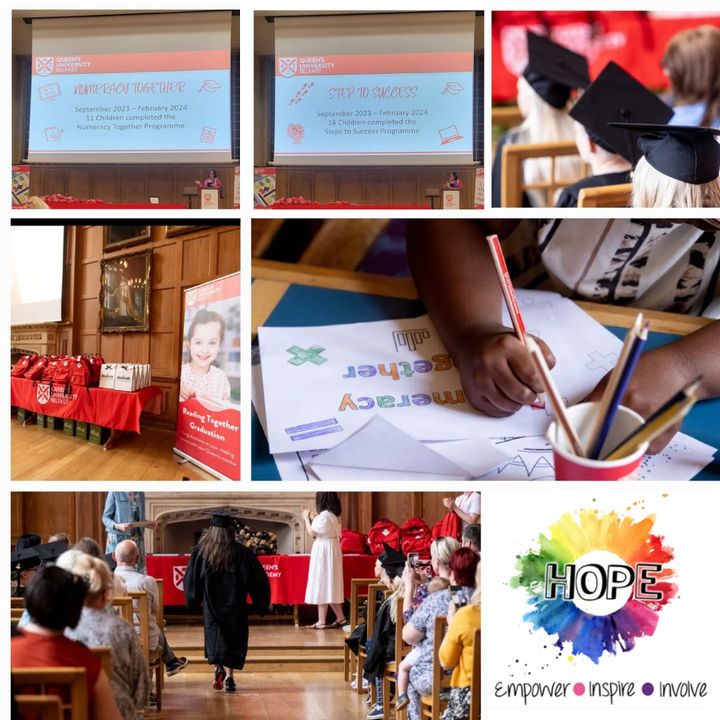 CONGRATS to the Children &amp; Young People in our care who graduated from QUB's Literacy Together, Numeracy Together and Step Up programmes!🌟📚

In partnership with our H.O.P.E service, they aim to improve educational outcomes and build brighter futures for our young people 🌈