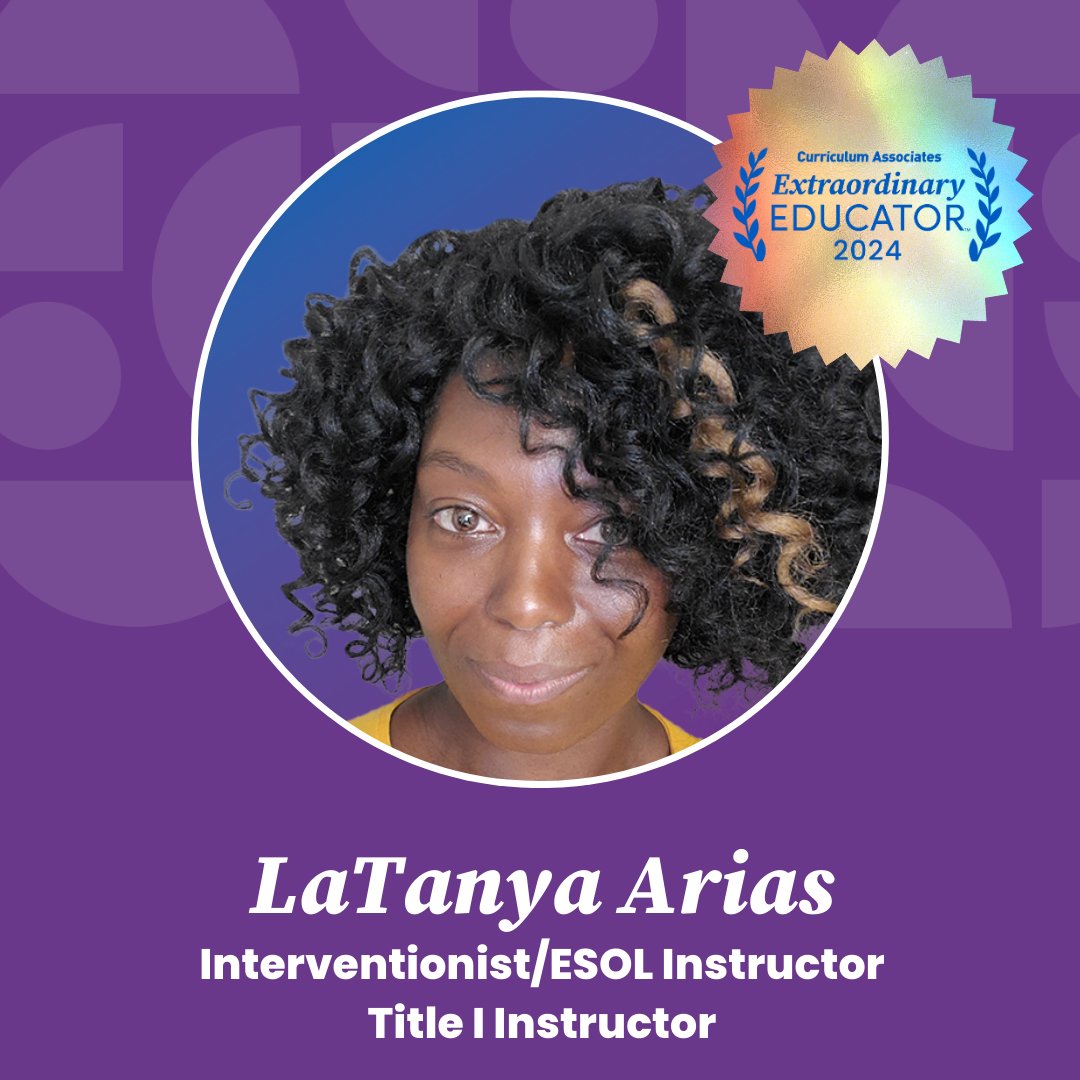 'Relying on #iReady data and other data sources allows me to be successful, purposeful, and intentional in meeting the needs of each of my students.' —LaTanya Arias, Kingsland Elementary School #iReadyGA

🌟 Meet the 2024 #ExtraordinaryEducators: bit.ly/4880n29