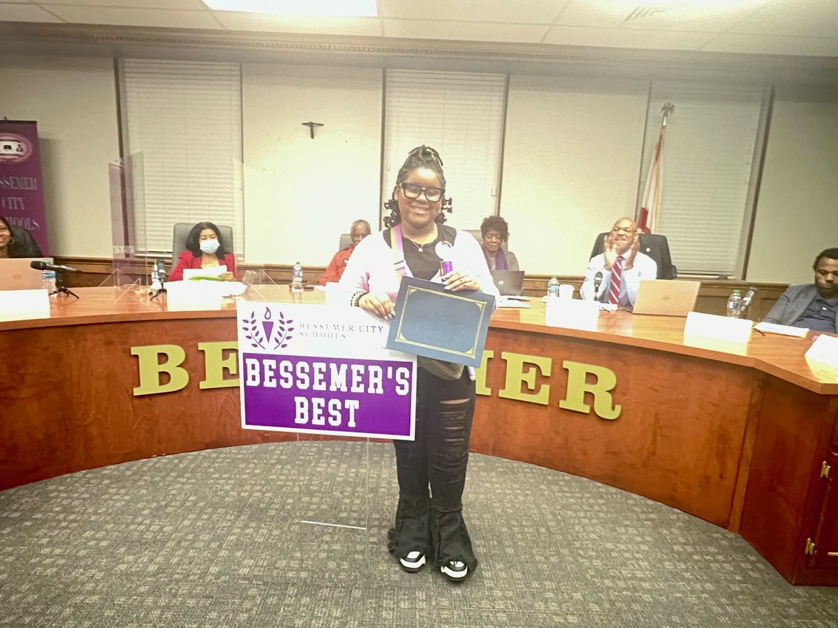 BCSTigers's tweet photo. Congratulations to our Bessemer's Best for the month. #BessemerBest #BelieveInBessemer #TapInTigerUp https://t.co/TCFODyI29c