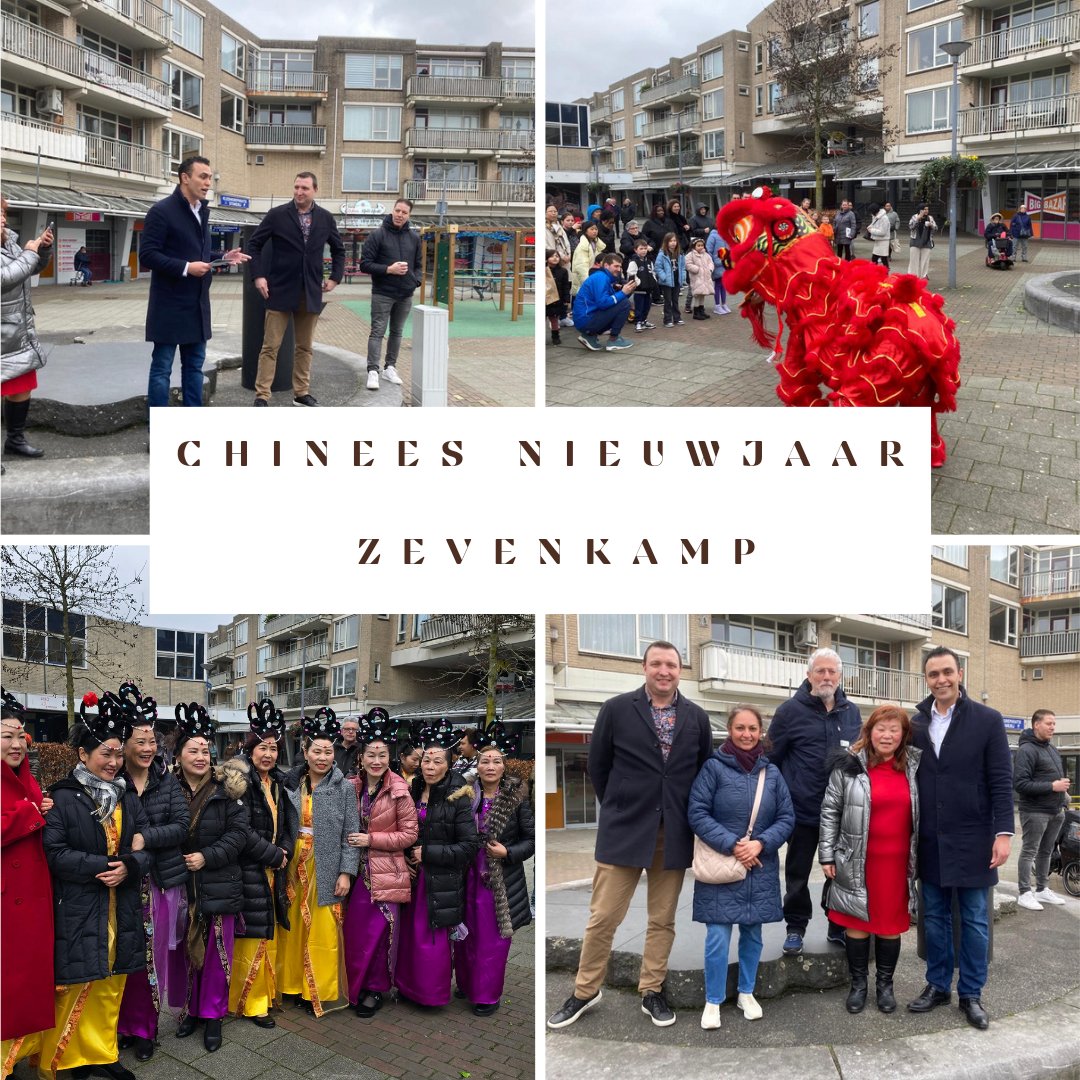 Vandaag  wordt het Chinees Nieuwjaar gevierd op #Ambachtsplein. 
Na de toespraak van voorzitter en wethouder Achbar begon de drakendans als aftrap van het feest.
 Dit is mogelijk gemaakt via bewonersinitiatief en Cultuur Concreet en georganiseerd door wijkbewoonster mevrouw Fong