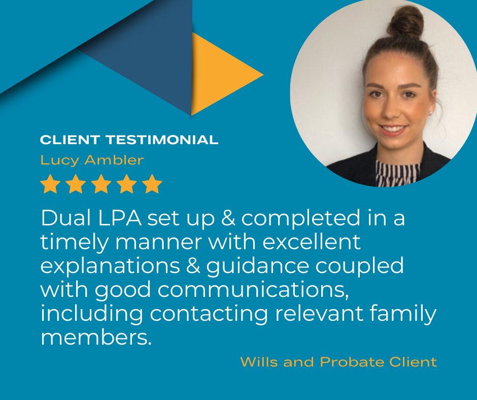 Lucy Ambler is an exceptionally caring and hard working Solicitor, and reviews like this only reflect her dedication. We are extremely proud of her.

To find out how Lucy and our Wills and Probate team can help you, visit:

jordanssolicitors.co.uk/personal-servi…
