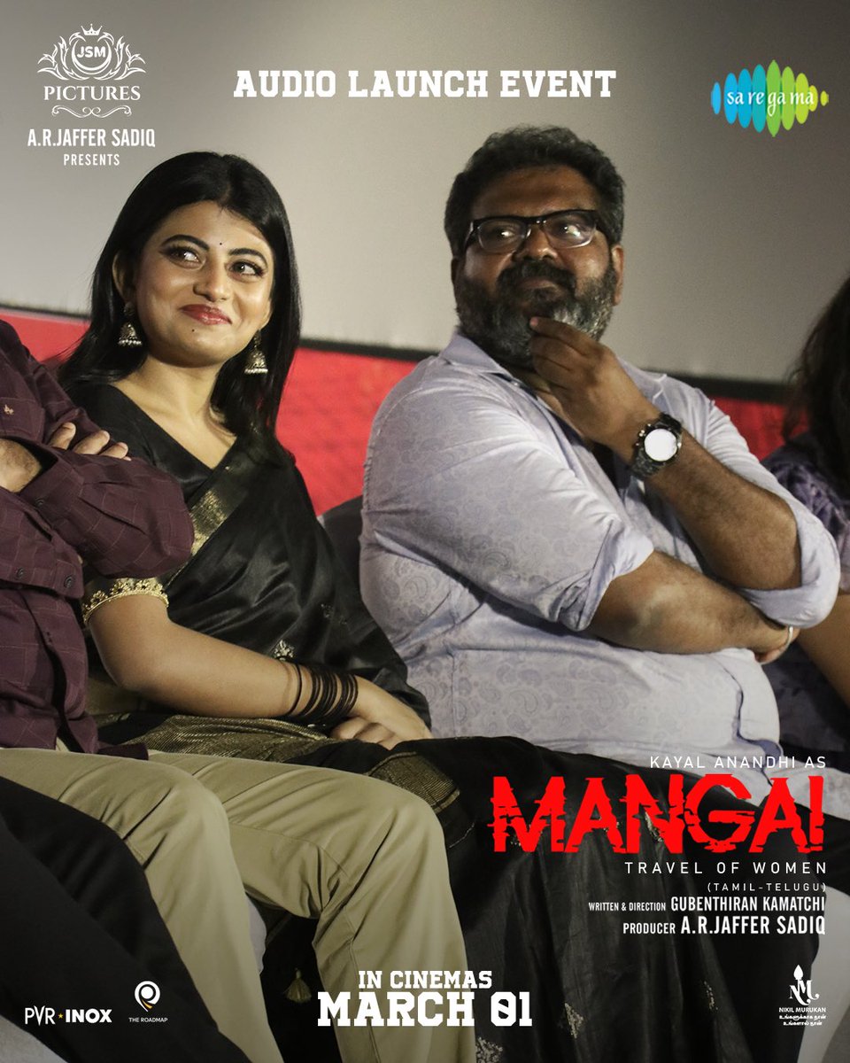 jsmpictures (@jsmpicture) on Twitter photo Happy moments of #Mangai <a href="/anandhiactress/">Anandhi (kayal)</a> and our director <a href="/Gubenthirank/">Gubenthiran Kamatchi</a> 😍
#MangaiAudioLaunch #MangaiFromMarch1 Happy moments of #Mangai <a href="/anandhiactress/">Anandhi (kayal)</a> and our director <a href="/Gubenthirank/">Gubenthiran Kamatchi</a> 😍
#MangaiAudioLaunch #MangaiFromMarch1