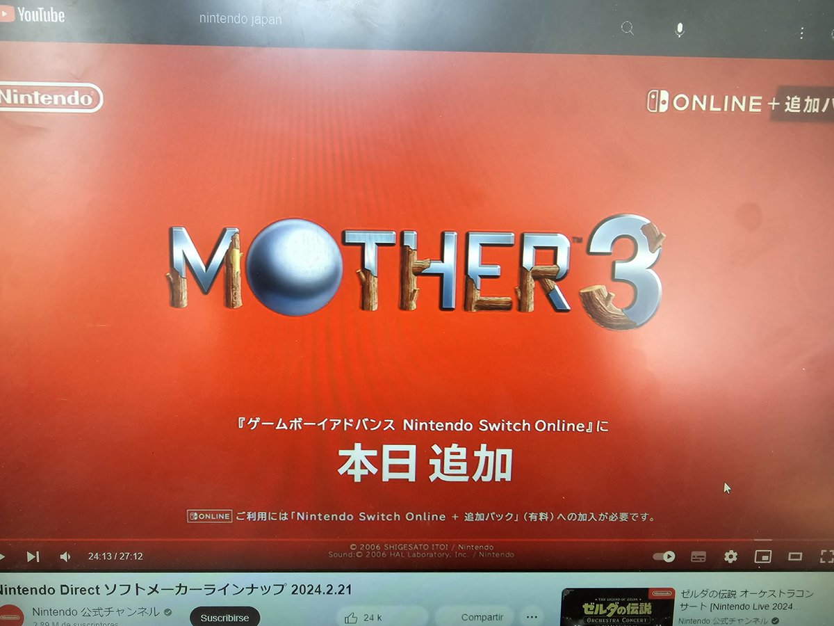 ShackaWan's tweet photo. A los japoneses sí les dieron Mother 3 https://t.co/U0I0J4lRKD