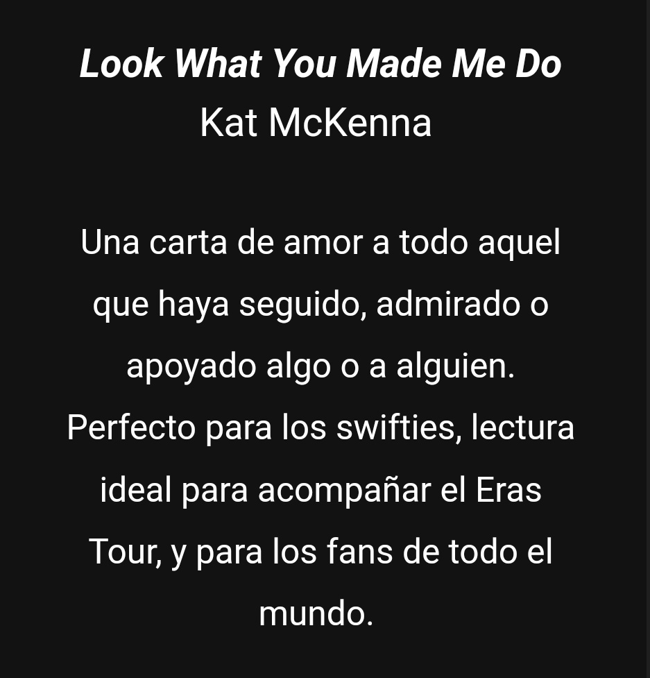 PreviouslyBook's tweet image. #LookWhatYouMadeMeDo

🔴NOVEDAD🔴

Tendencias tiene un anuncio para les Swifties. Próximamente publicarán un libro en cuatro versiones distintas.

Kat McKenna presenta una guía indispensable para los fans de Taylor Swift, perfecta para prepararse para #TheErasTourTS.