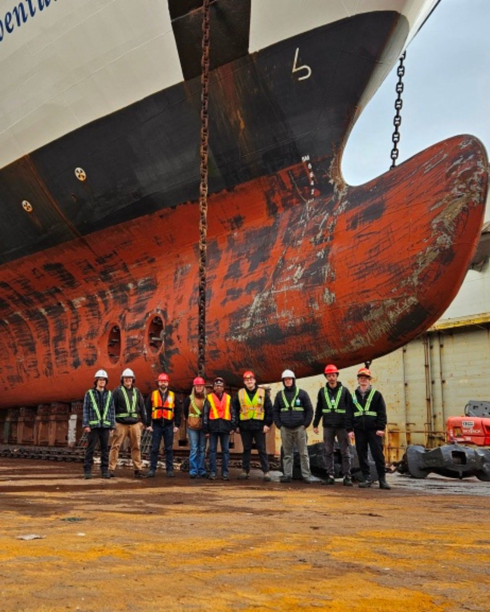 WesternMaritime's tweet photo. Part 1 of our SCS 4 (Ship Construction and Stability Level 4 Class ) class visiting the Vancouver #DryDock #ShipDock #ShipLife #ShipSpotting #sealovers #maritimeindustry #seafaring
#shipcrew https://t.co/a6zq9xkkOE
