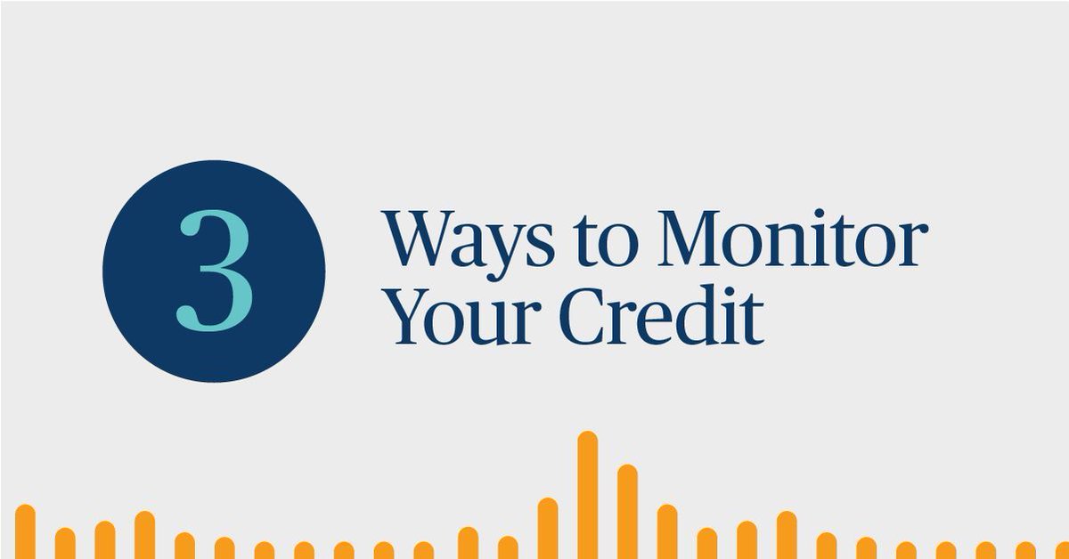 Three simple, effective and free ways to monitor your credit. buff.ly/49mgtWO