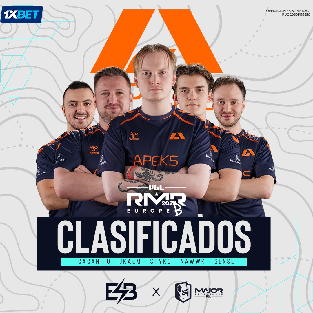ESBCS2's tweet photo. ¡ #Apekz CLASIFICADO A LA #MAJORCOPENHAGEN2024 !🥳🥳
Una partida electrizante, con el equipo de #ECSTATIC que propuso un juego parejo de ida y vuelta, finalmente en un #anubis al final dominado por APEKZ, se llevan la clasificación.
#pgl #pglrmr #cs #cs2 #fypシ #1XBET https://t.co/x0g7IIvXYn