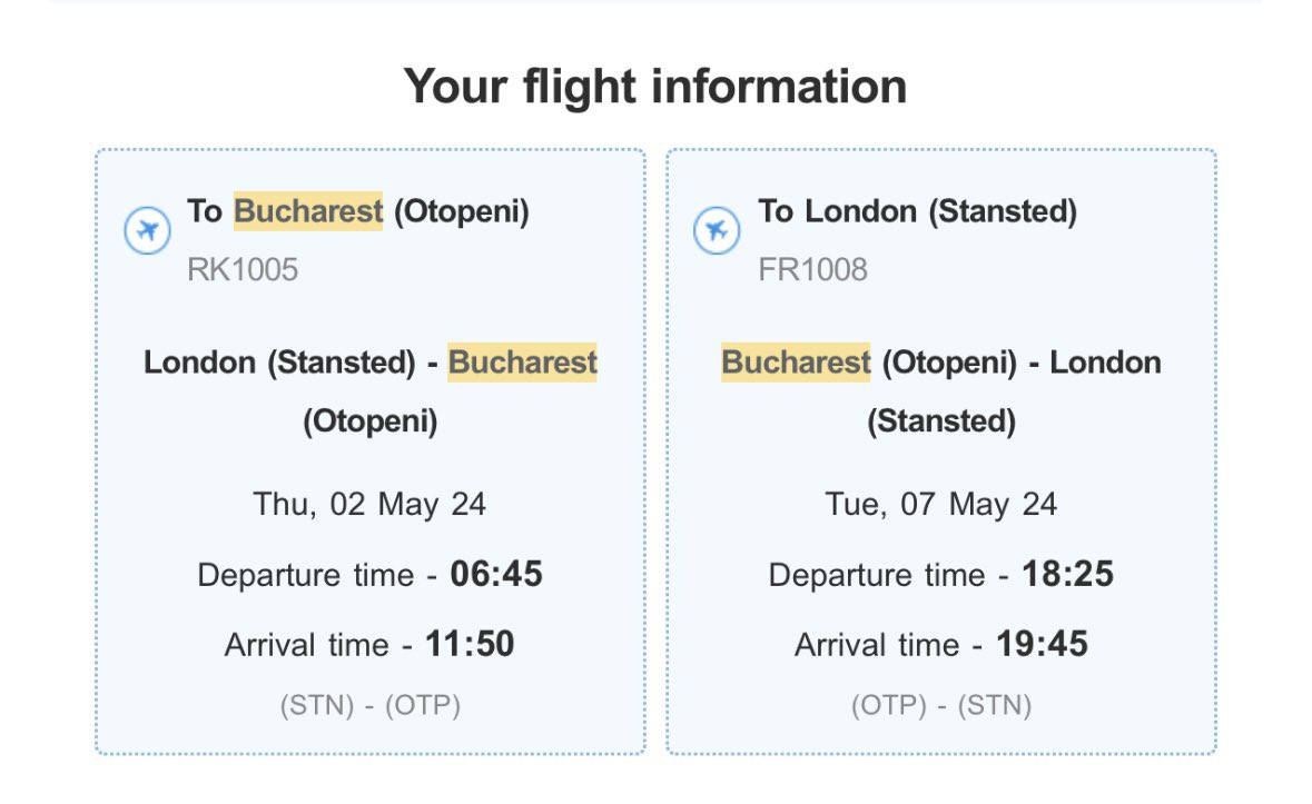 Return flights to Bucharest for  sunwaves for sale. DM for info