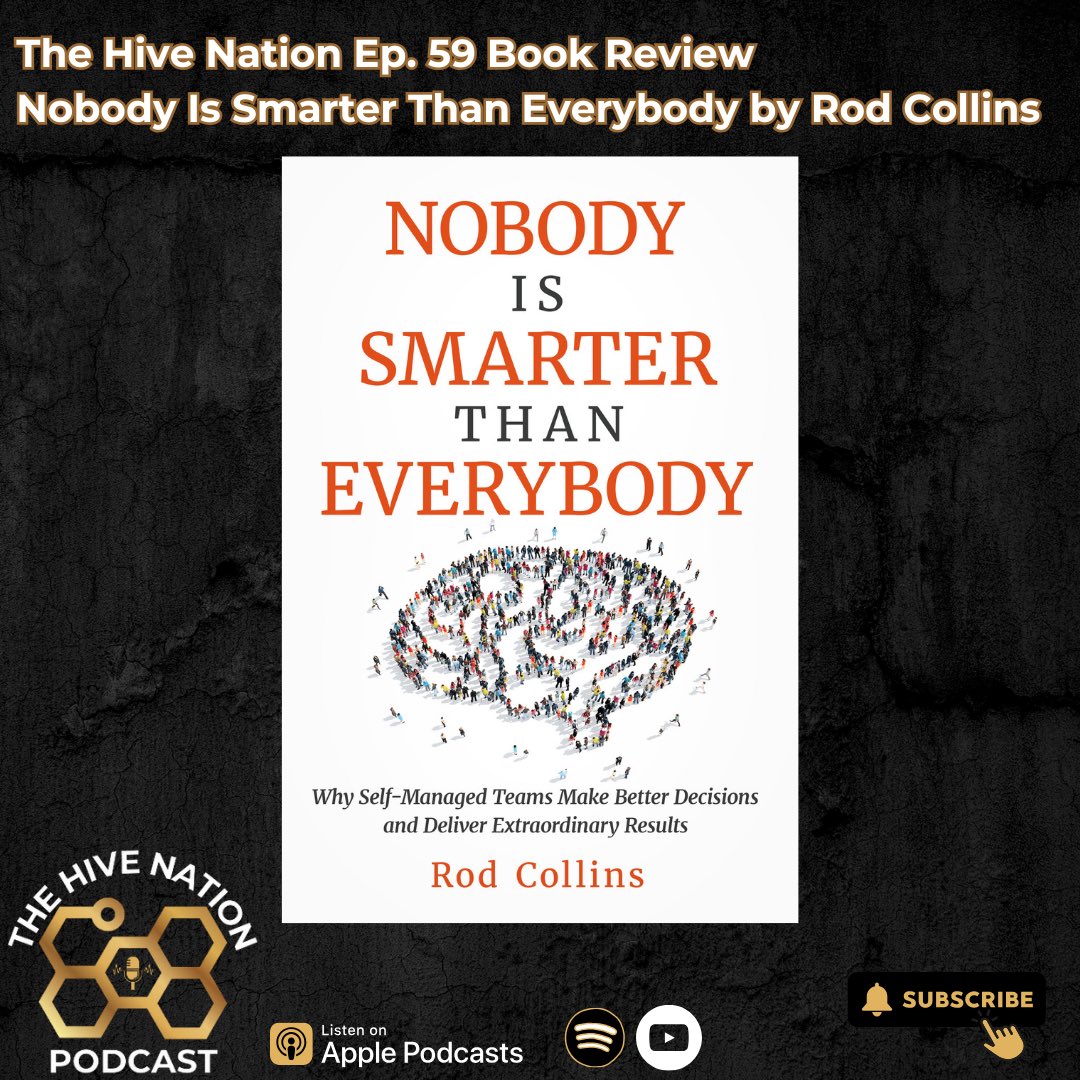 TheHiveNet01's tweet image. The Hive Nation Ep. 59 Book Review
Nobody Is Smarter Than Everybody by Rod Collins

Like • Subscribe • Share with others who would benefit from today’s episode!
The full episode is now available on Apple, Spotify, Youtube and all other platforms.