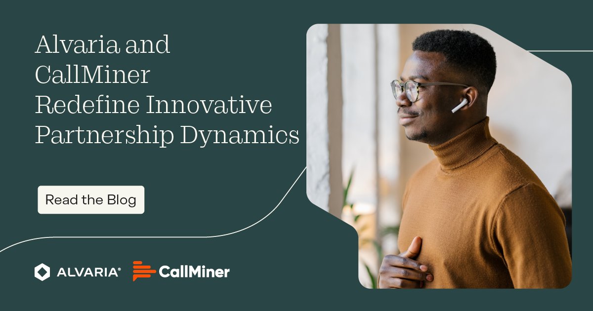 At Alvaria, we rely on our technology and the expertise of our expansive partner ecosystem to help solve business challenges and unlock solutions faster; that's why our partnership with CallMiner is so valuable. Learn more in the blog: alvaria.com/blog/alvaria-a…