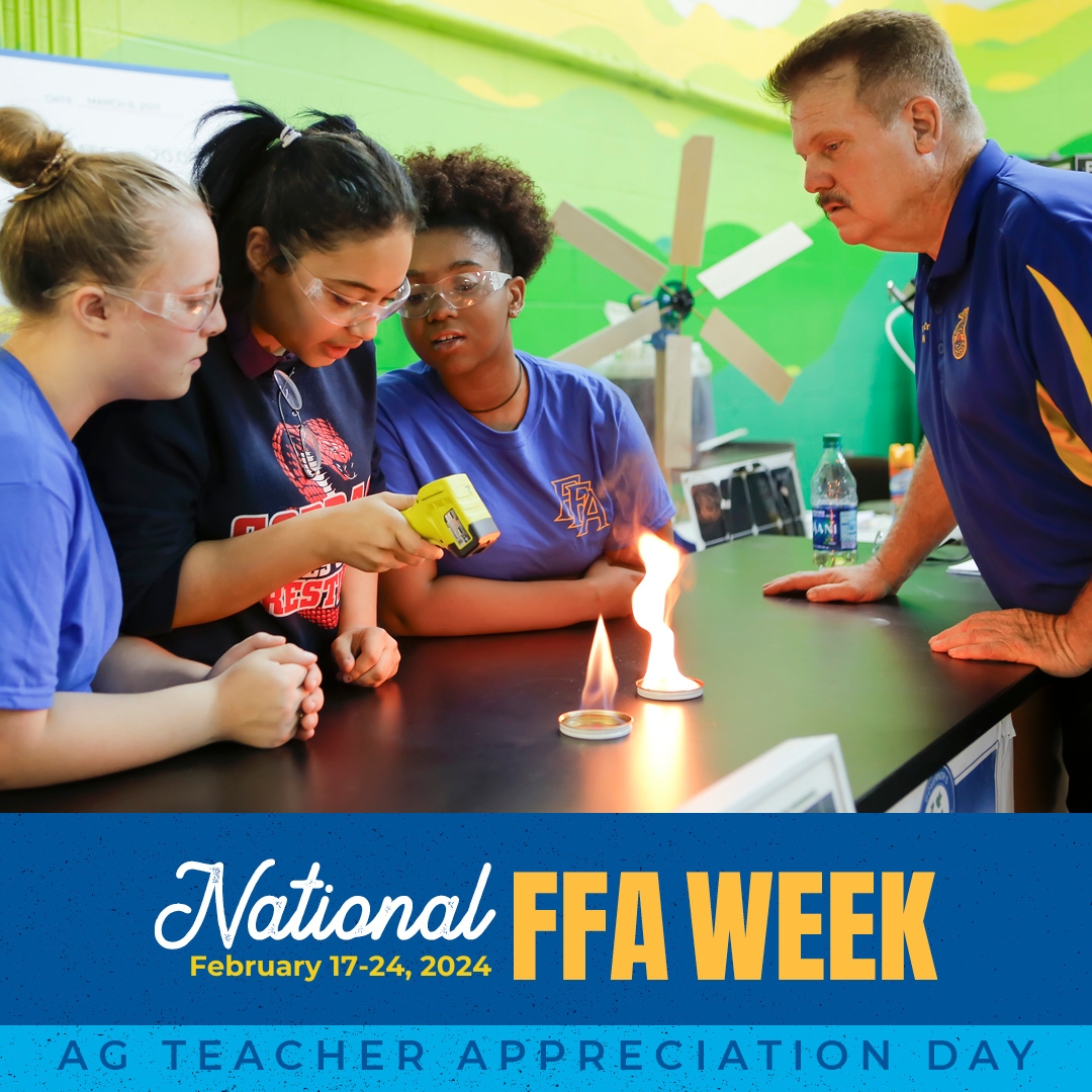 actecareertech's tweet photo. Celebrating #ffaweek! We're joining in and recognizing our AG Teachers! Thank you for all of your hard work and we're grateful for your guidance and support. https://t.co/SbiARBo3FE