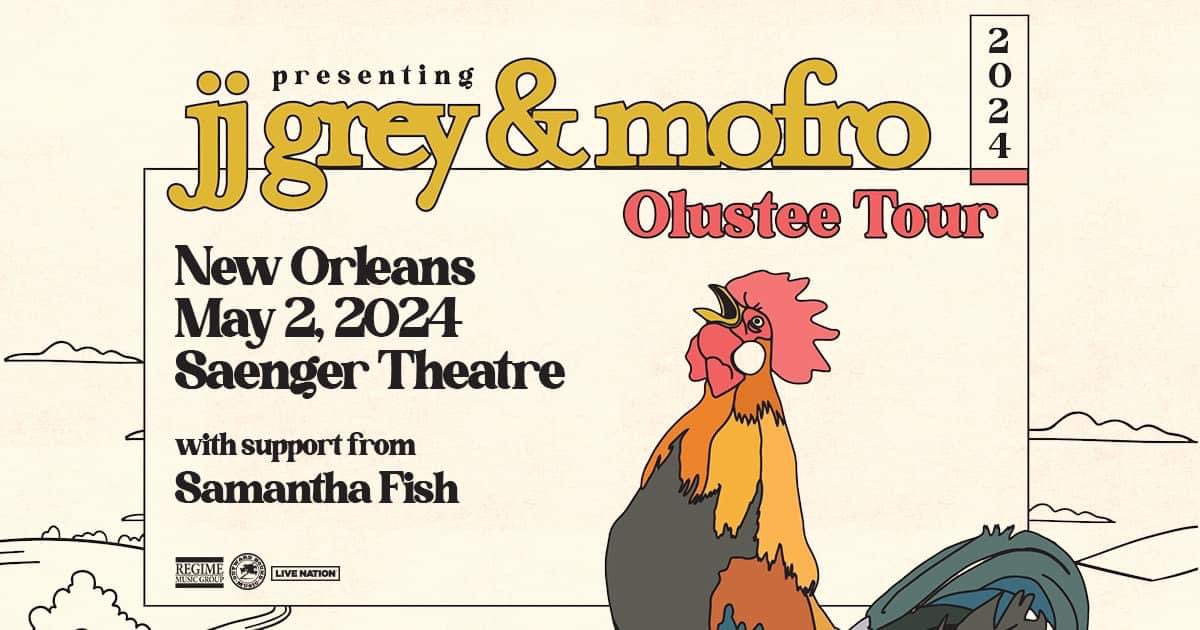 Don’t miss this one! … @JJGREYandMOFRO with Samantha Fish… New Orleans! Secure your seats now for the Saenger Theatre show on May 2nd! 🎟 go.seated.com/tour-events/52…