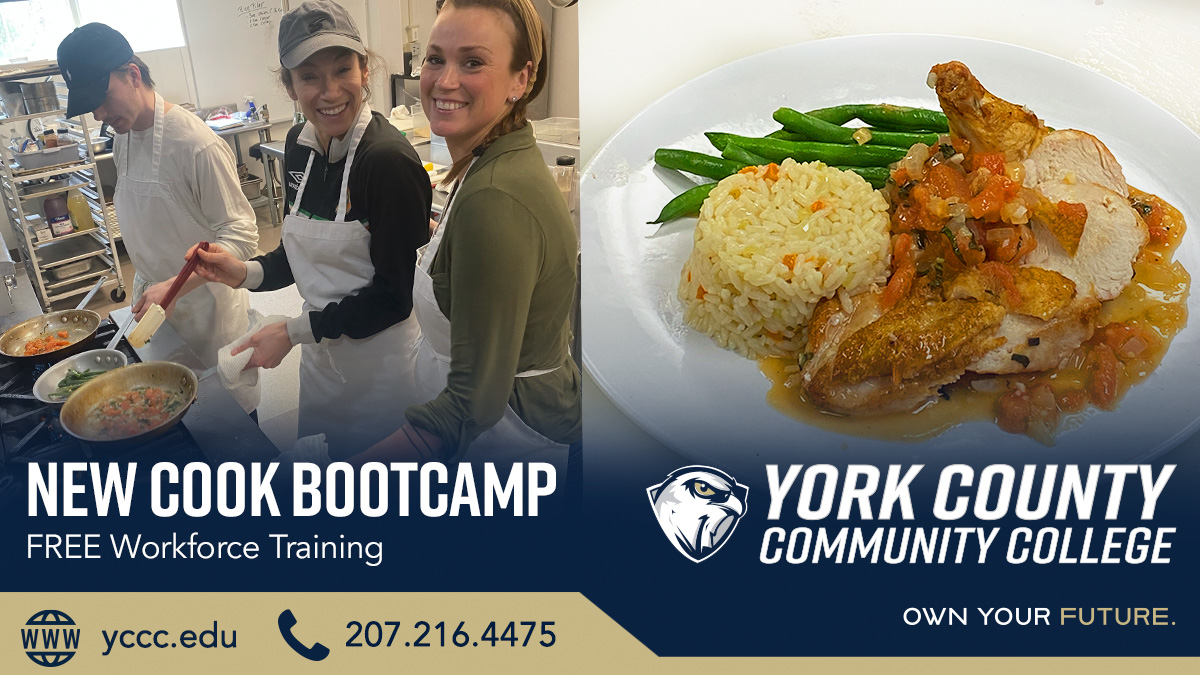 YCCC is now accepting applications for our NEW COOK BOOTCAMPS. These are FREE 4-day accelerated trainings, for eligible applicants, that will get you ready for a fast-paced career as a line cook. FMI and to apply click here: yccc.edu/degree/new-coo…