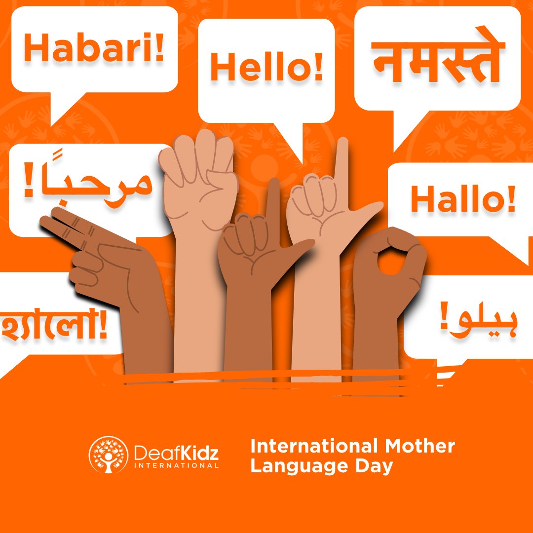 The UN states that 40% of the global population lacks education in their native language. At DeafKidz International, we ensure the children we support learn and communicate using their native sign language. Learn more about our work deafkidzinternational.org/about/ #IMLD