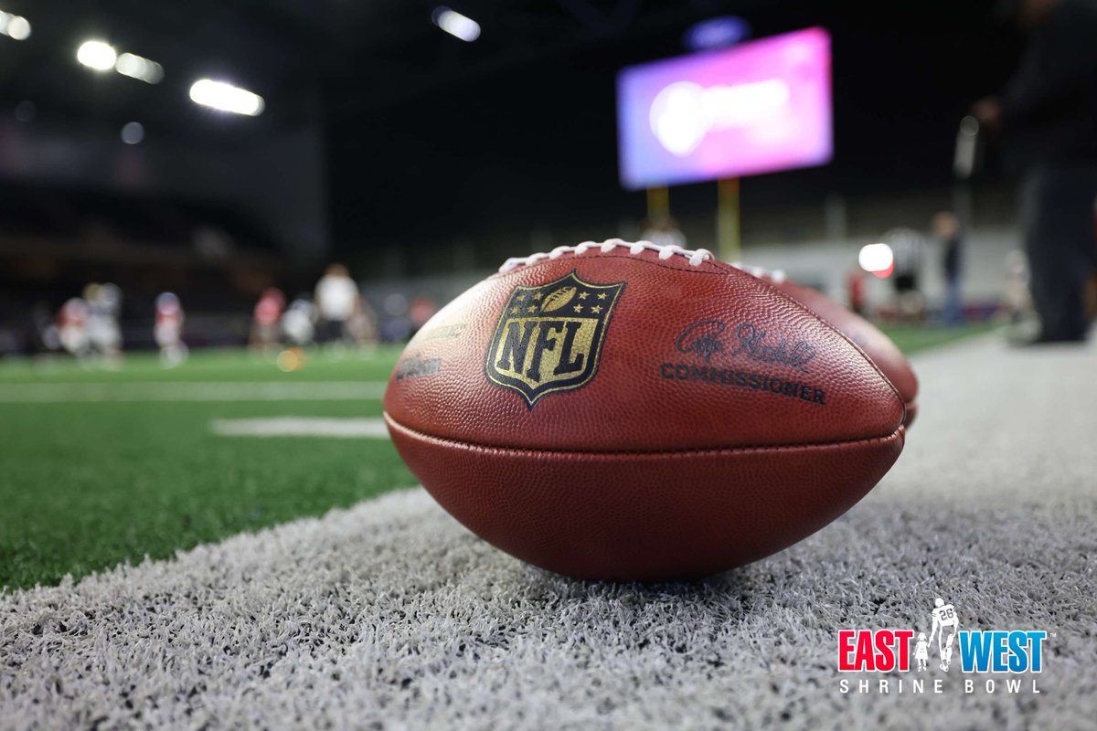 ShrineBowl's tweet photo. The East-West #ShrineBowl players had the opportunity to interview with ALL 32 #NFL teams before the draft. Big thanks to the @NFL teams for their time. https://t.co/N7WXmtU2Og