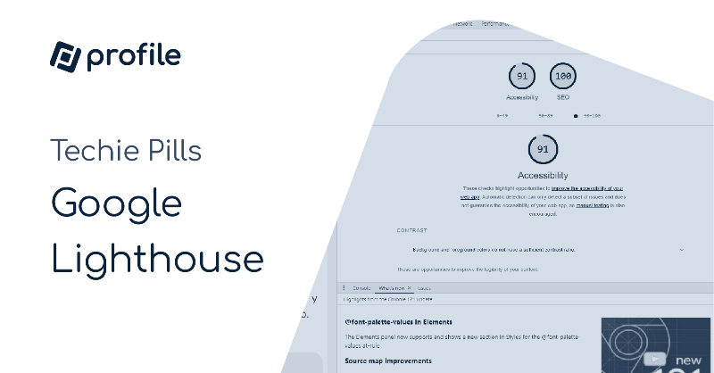 EsProfile's tweet photo. ¿Has utilizado alguna vez #GoogleLighthouse? En este nuevo #TechiePills te enseñamos cómo es esta potente herramienta y a dar los primeros pasos para, de forma rápida y fácil, realizar varios test en tu web 👩🏻💻📹. ¡Dale al play! ▶️
#AccesibilidadWeb #CalidadWeb #RendimientoWeb