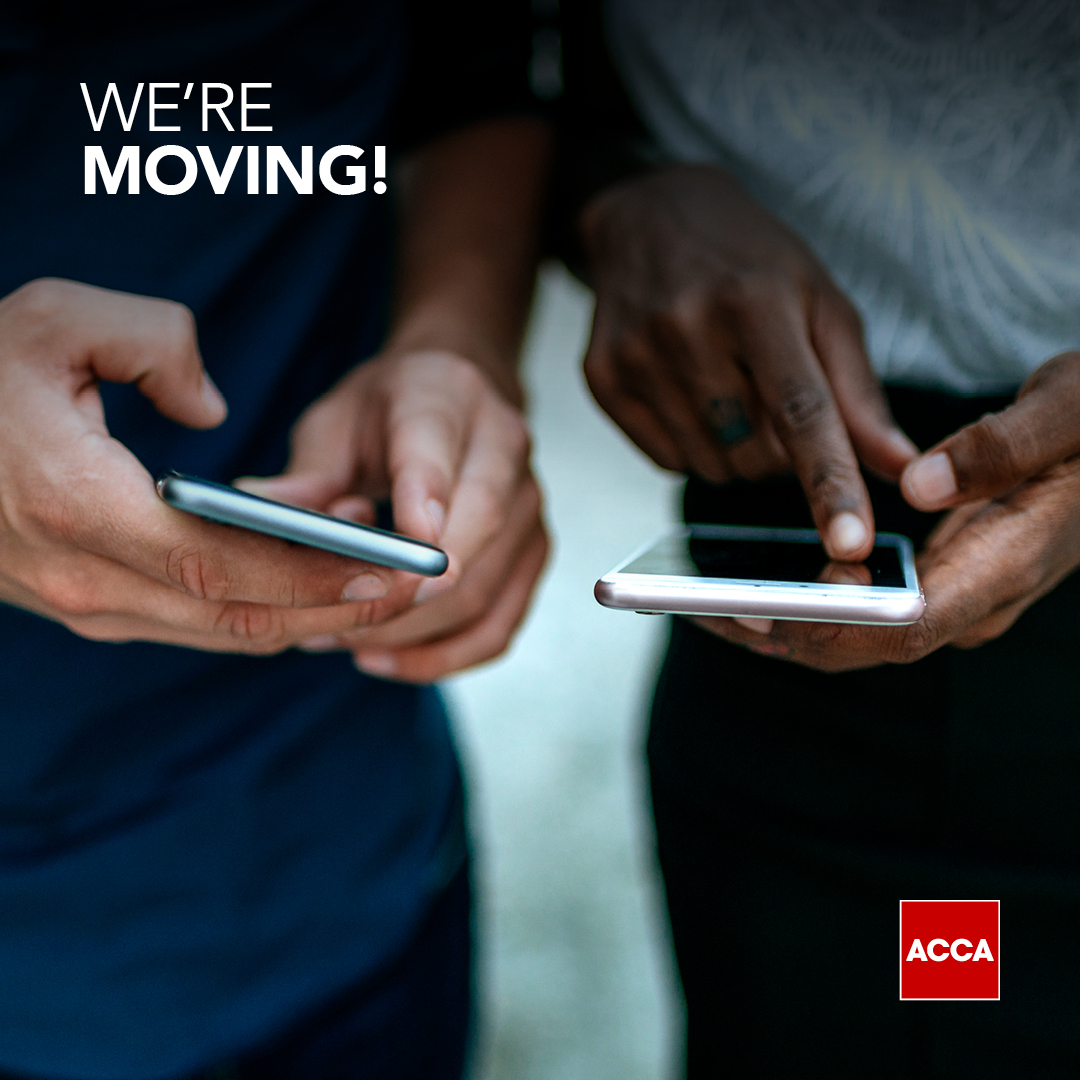We’re on the move! To make sure you get the most from our social media, we’re streamlining our channels and will be closing this page. We’d love to see you on our new page <a href="/ACCAOfficial/">ACCA Official</a> let’s stay connected there!