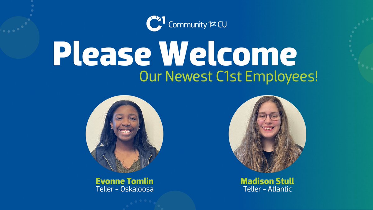 We recently welcomed two new employees to C1st! Say hello 👋🏻 to Evonne and Madison! Welcome to the team!