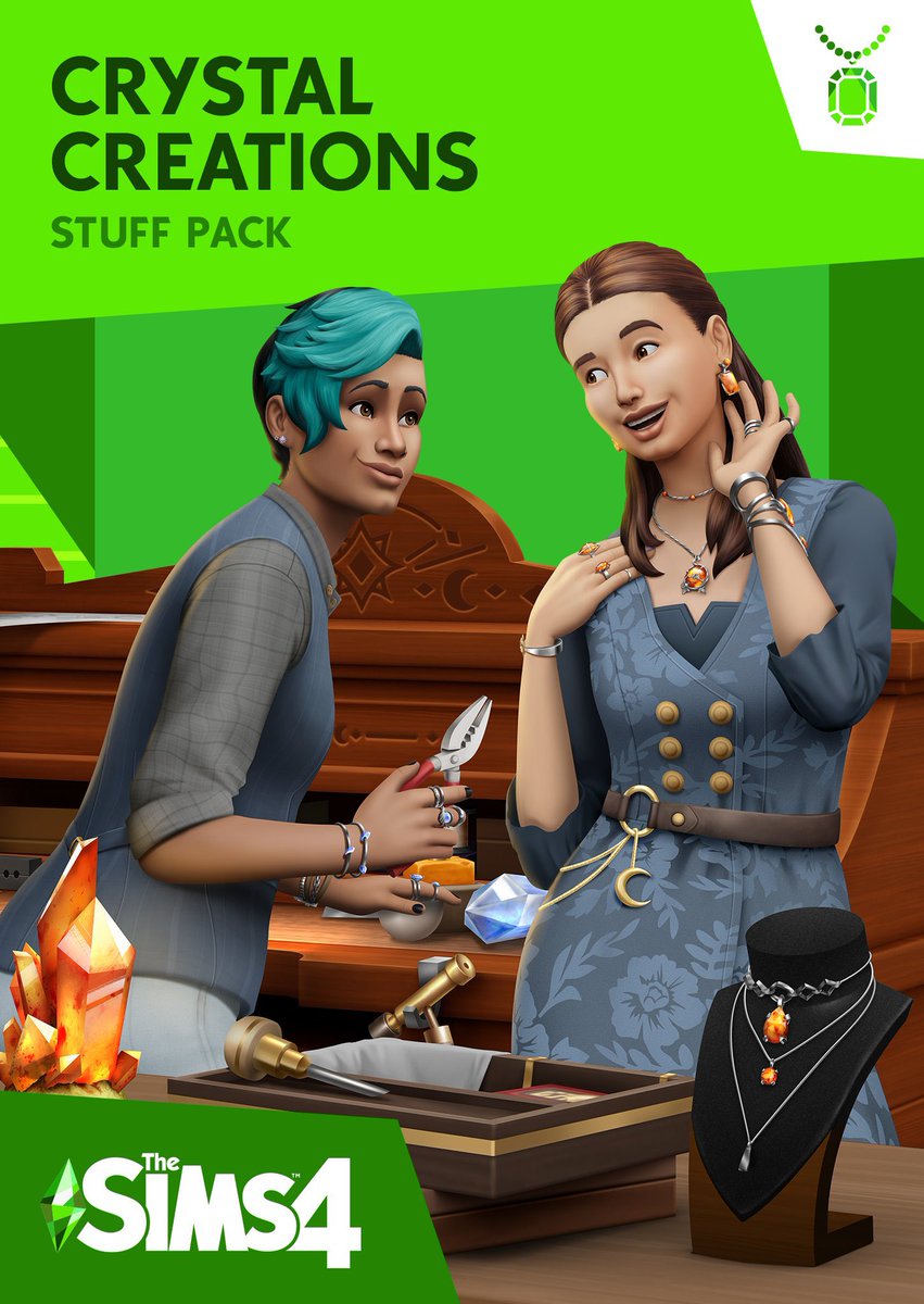 RachelPedd's tweet image. Thanks to the #EACreatorNetwork, I have 1 copy of TS4 Crystal Creations Stuff Pack to give away! (This is open to PC/PS5/Xbox). 

To enter:
- Leave a comment.
- Repost. 
- Like. 

Winner will be drawn on 29th Feb at 8pm GMT. Please keep your DM’s open! 💚