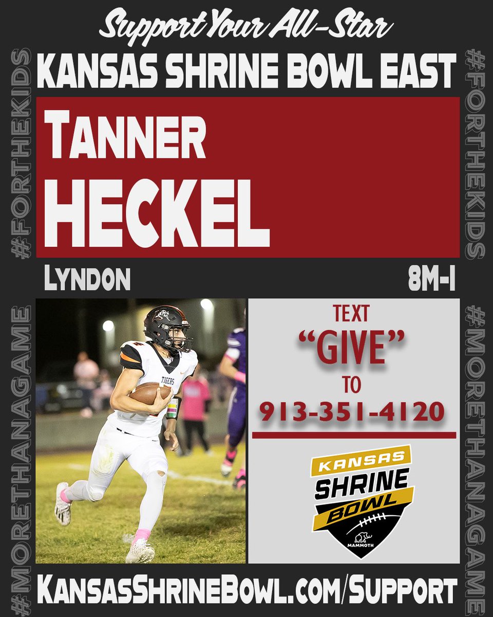Blessed to be apart of this year’s Shrine Bowl!! #ForTheKids <a href="/KSShrineBowl/">Kansas Shrine Bowl</a>