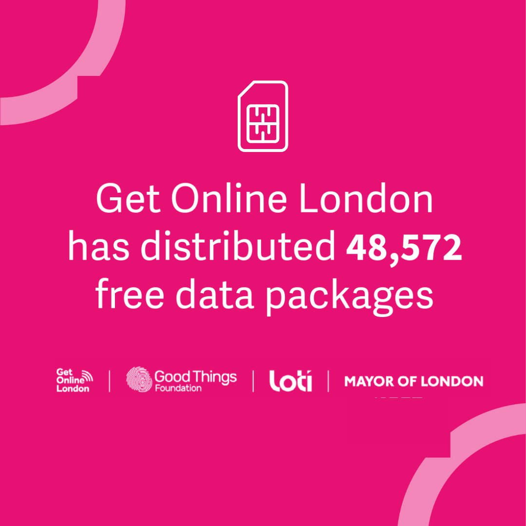 GoodThingsFdn's tweet image. With 2.5M UK households struggling to afford fixed broadband, #DataPoverty is a pressing issue. 

#GetOnlineLondon, in partnership with @LOTI_LDN, offers free data to people in need.

Community orgs in London can give out data by joining the Network.👇 

 bit.ly/3ZDPDnw