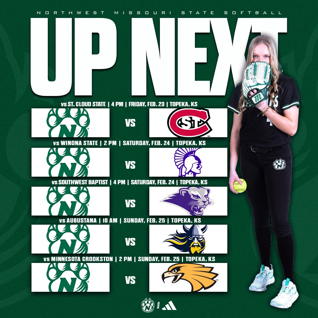 𝙃𝙞𝙩𝙩𝙞𝙣' 𝙩𝙝𝙚 𝙧𝙤𝙖𝙙.

Northwest heads to Topeka, Kan., for five games, to take part in the 2024 Washburn invitational.

#OABAAB