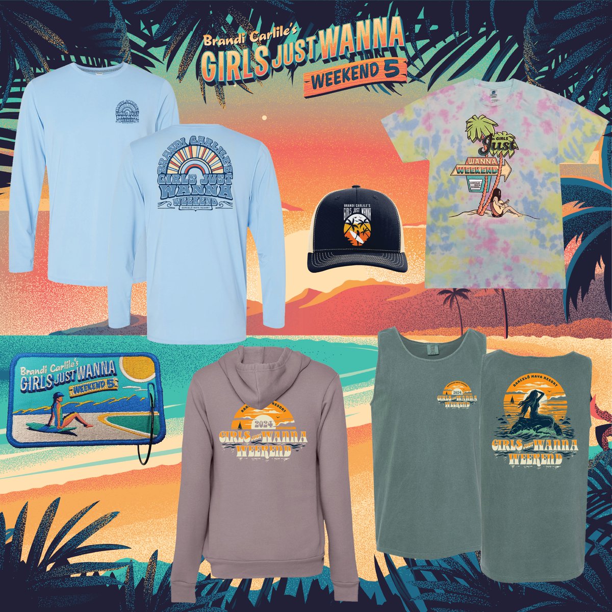 Limited festival gear is now available to ship to home! Order before Feb 29 at midnight! ✨ girlsjustwannaweekend.myshopify.com