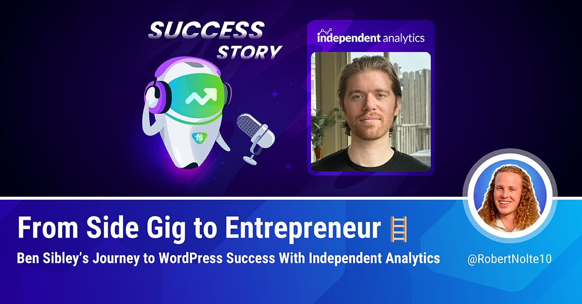 freemius's tweet photo. Ben Sibley of Independent Analytics (@AnalyticsForWP) ran a successful themes operation before realizing the time was ripe for a WordPress analytics plugin to disrupt the hold of solutions like Google Analytics. This is his Success Story (link in comments): https://t.co/rGj6kLb3IG