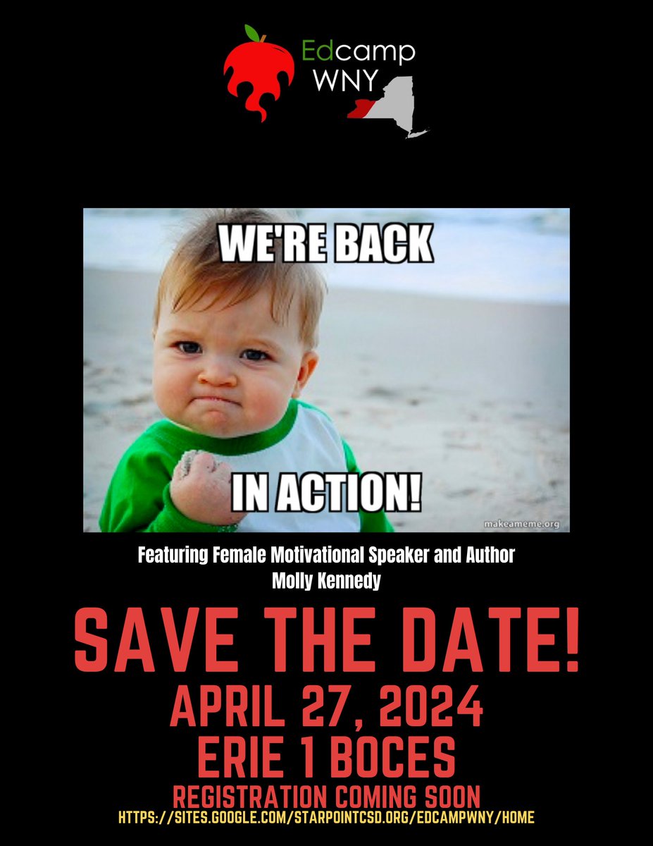 We’re back! April 27th at Erie 1 BOCES! Registration coming soon! sites.google.com/starpointcsd.o…