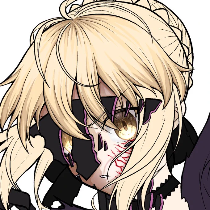 髪の塗り方を改めようと思って丁寧に1影2影をアニメ塗りみたいに描いてる。どうやったらいい感じになるんだろうか……顔の方はいい感じに塗れてると思う 