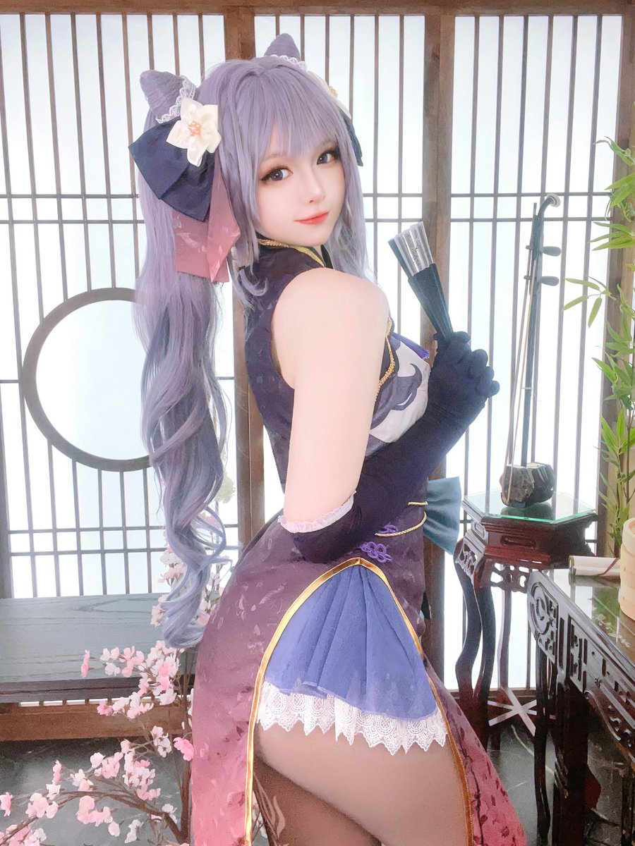 Rynna0809's tweet photo. Keqing💜 https://t.co/NjKfUJJRtG