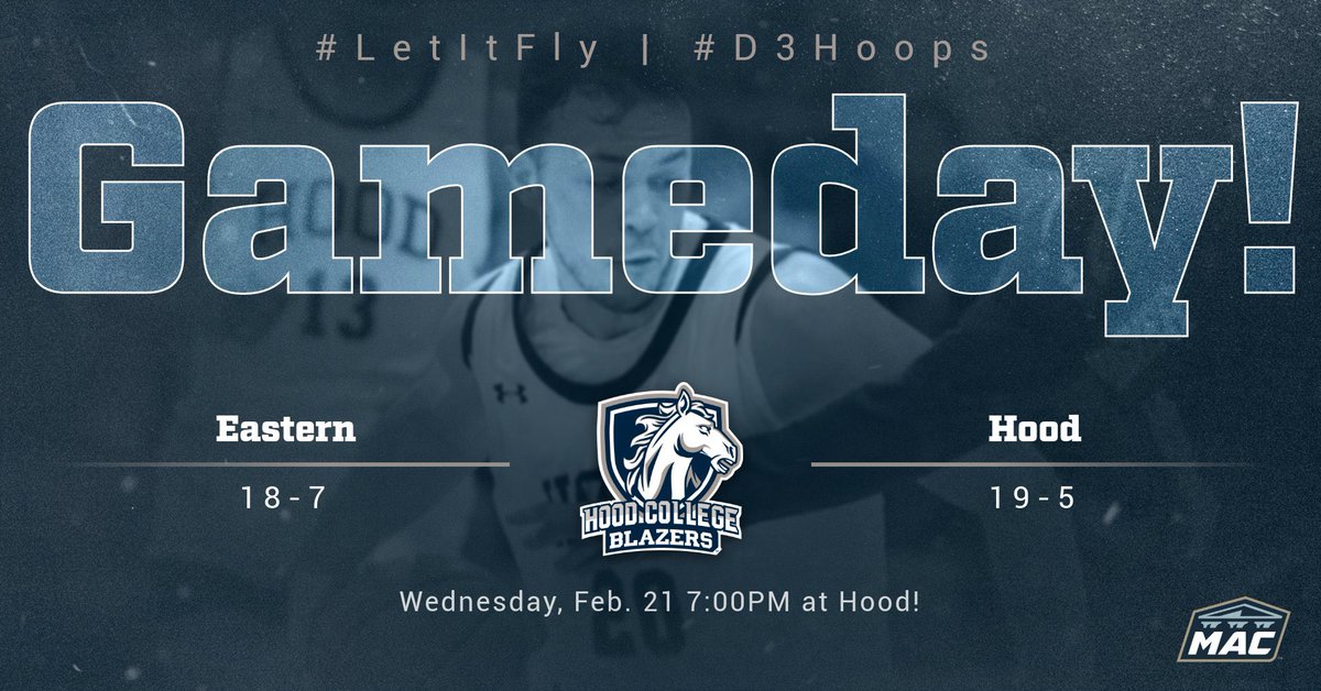 Come out to Hood this evening and support the Blazers in a huge MAC Commonwealth semifinals playoff game!!! #letitfly #machoops #d3hoops