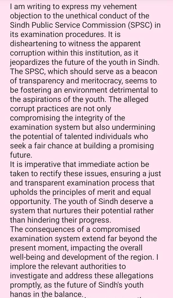 **Strong Protest Against SPSC's Unfair Practices**