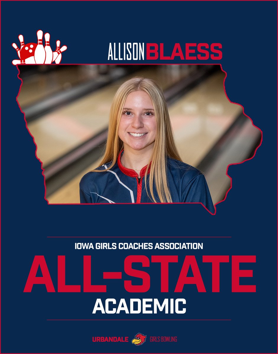 UrbandaleJHawks's tweet photo. 𝐀𝐂𝐀𝐃𝐄𝐌𝐈𝐂 𝐀𝐋𝐋-𝐒𝐓𝐀𝐓𝐄🎳

Congratulations to seniors Ava Bibbs, Allison Blaess, Kaitlin Hackfort, and Bella Oberbroeckling on being named to the 2024 Academic All-State team by the IAGCA!

#JHawkNation https://t.co/hd1KgOyR1u