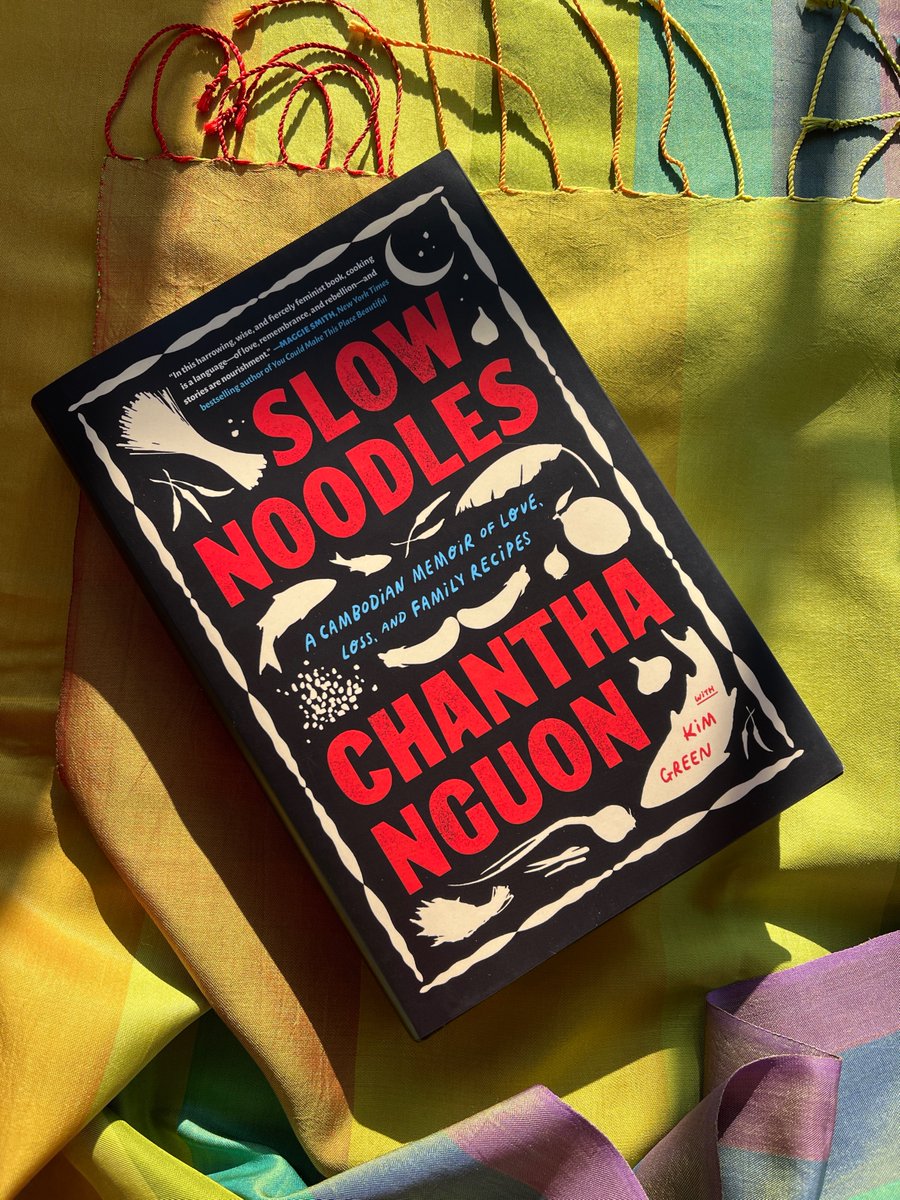 I can't wait to dive into this signed copy of Slow Noodles! Meet Chantha Nguon, @aviatrixkim, and Clara Kim, the inspiring women who created it, and get your signed copy tonight at @thebookshopnash at 6:30! thebookshopnashville.com/events