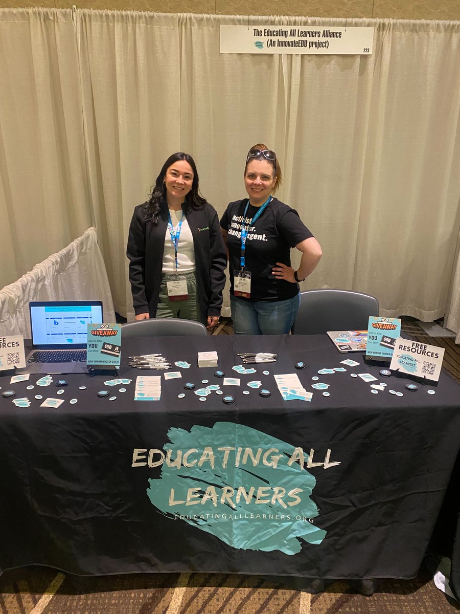 educateall_org's tweet photo. The EALA Team is having a great time at #LDACon! Stop by booth #223 or head to our session tomorrow "Journey with us: The How, What, and “Wow” from School Tours Centering Students with Disabilities or Learning Differences" https://t.co/HJPUDW1bFZ