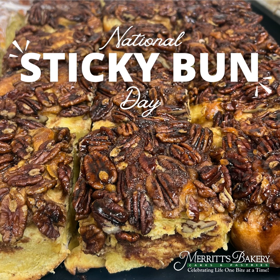 Happy National Sticky Bun Day!! We love any excuse to celebrate a sweet treat, but especially a classic! Be sure to swing by any of our three locations to pick one up, or order for delivery through DoorDash, GrubHub, or UberEats! 🚗