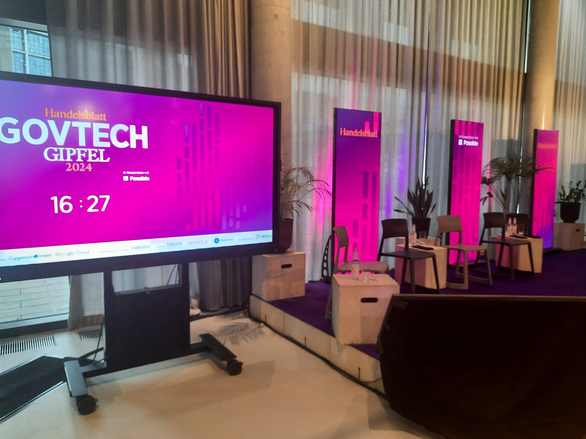 ruppchristian's tweet image. Mal schauen #HBGovTech gleich geht&apos;s los hier on Berlin