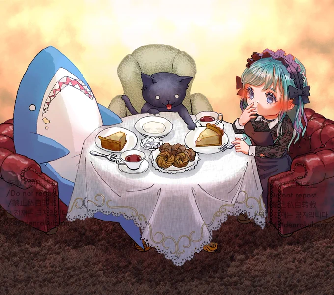 ボクもケーキが欲しいにゃ#illustration #猫の日 